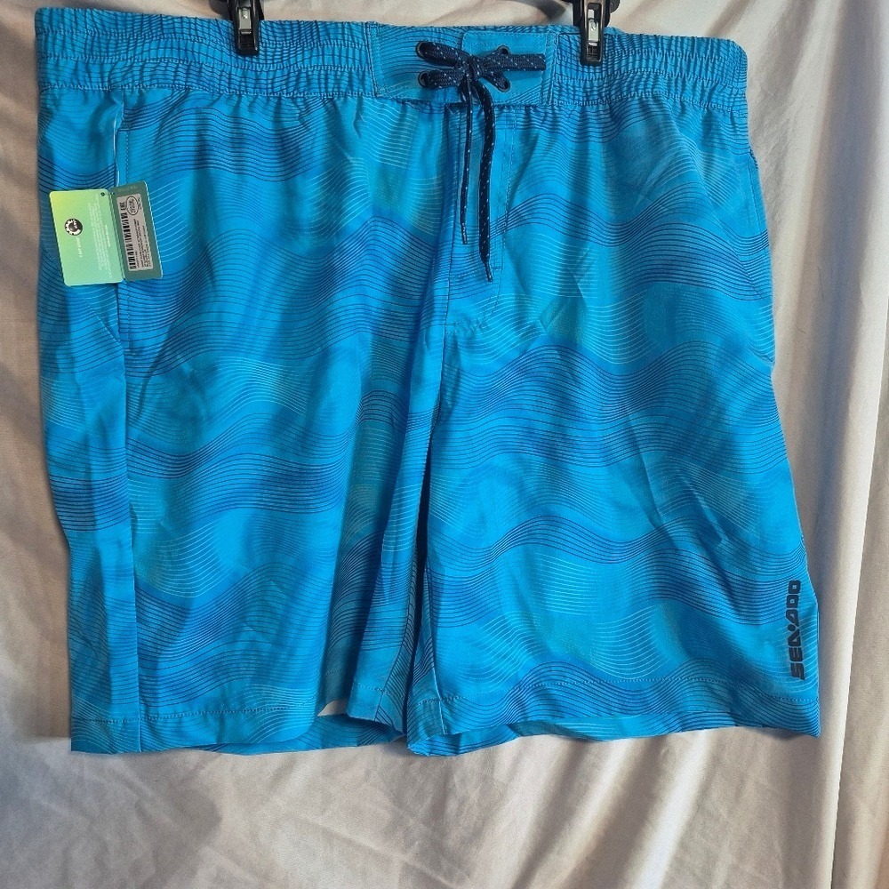 Sea Doo Men's 2xl Blue Board Shorts Nwt
